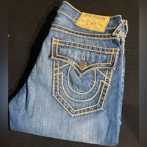 Rare! True Religion Ricky Ropestitch in “HIDDEN NIGHT” wash size 32x34